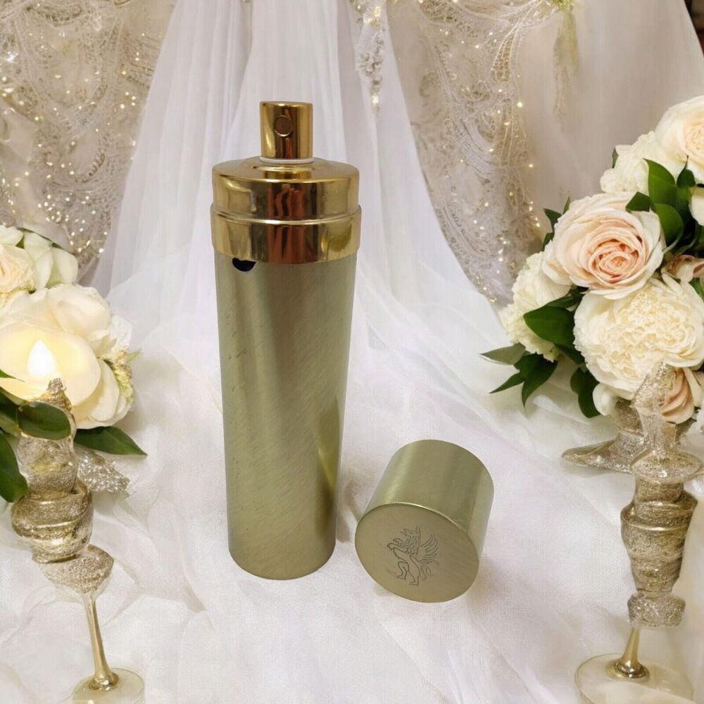 Ecusson by Jean d'Albret Vintage Pure Perfume Mist 2oz Half Full Gold Case Rare